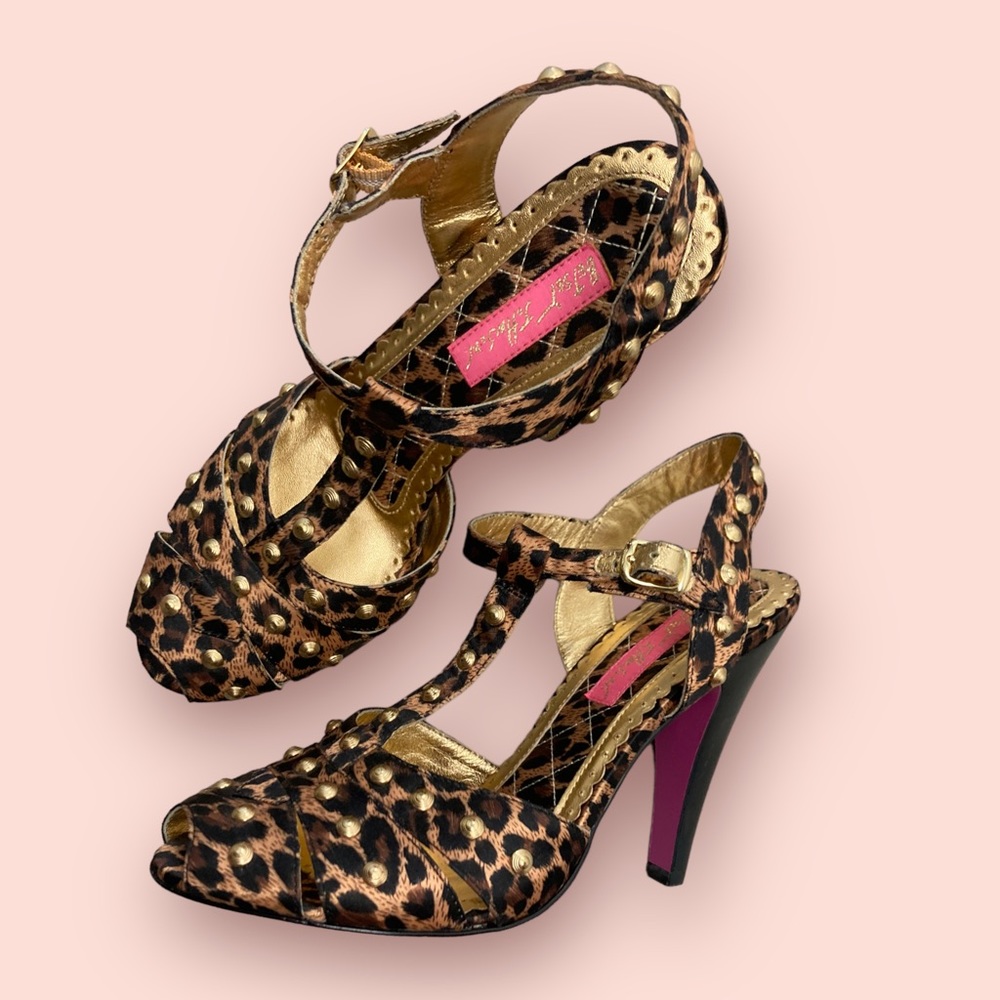 Betsey Johnson Leopard Print Heel